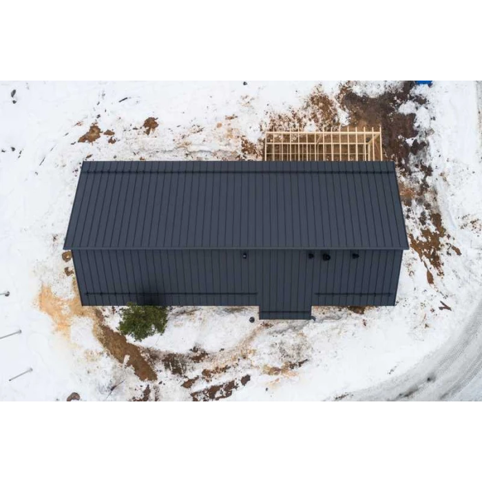 Фальцевая кровля Кликфальц Pro Grand Line 0,5 Drap RAL 9005 Черный