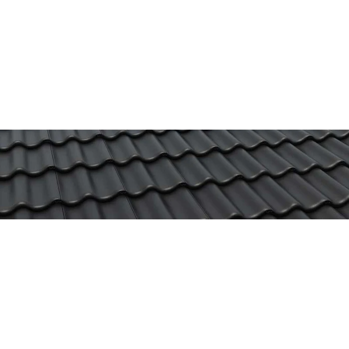Цементно-песчаная черепица Braas Протектор Черный